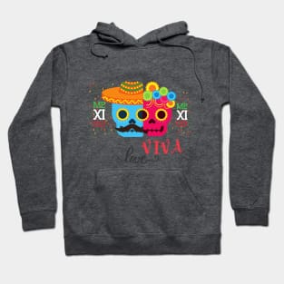 Skulls VIVA LOVE Mexico Hoodie